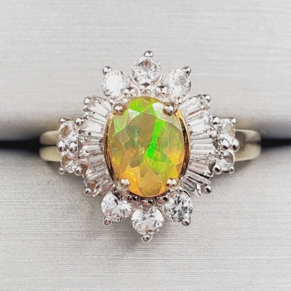 Yellow Gold Opal Ring